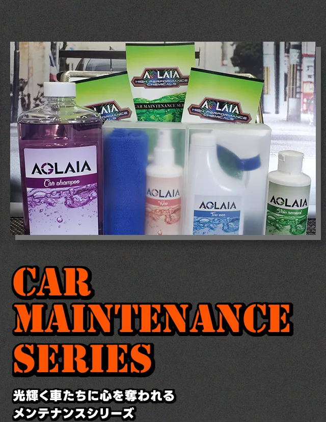 光輝く車たちに心を奪われるメンテナンスシリーズ